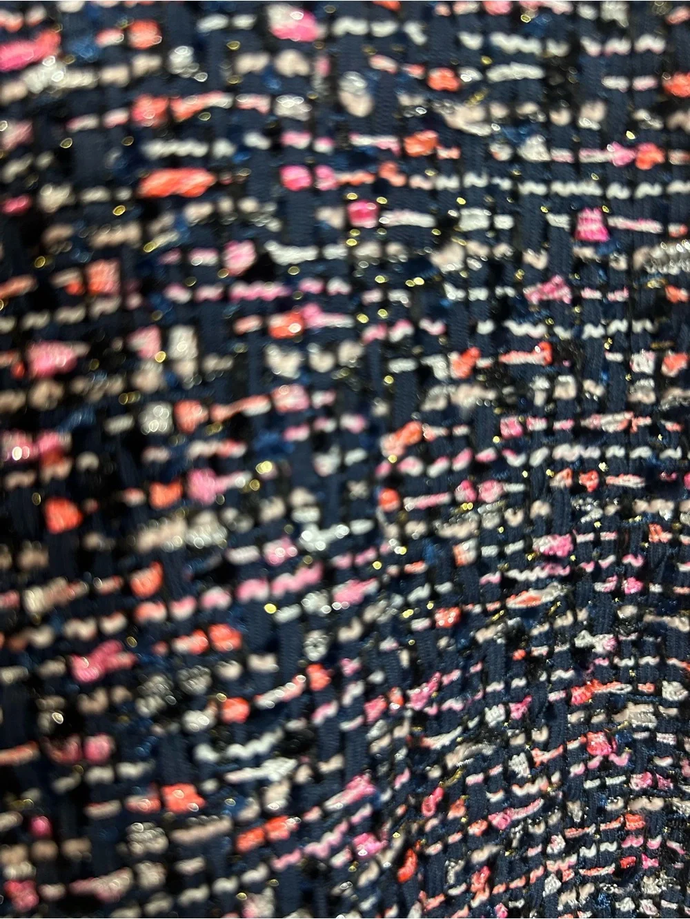 NEW J. Crew A-Line Dress Confetti Tweed Women Sz 6 Sleeveless Fit & Flare Navy